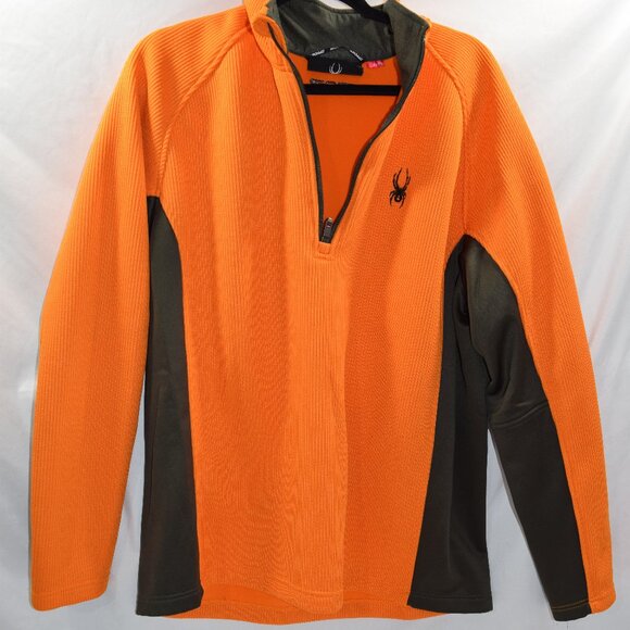 Spyder Orange and Black Long Sleeve Shirt - Picture 1 of 4